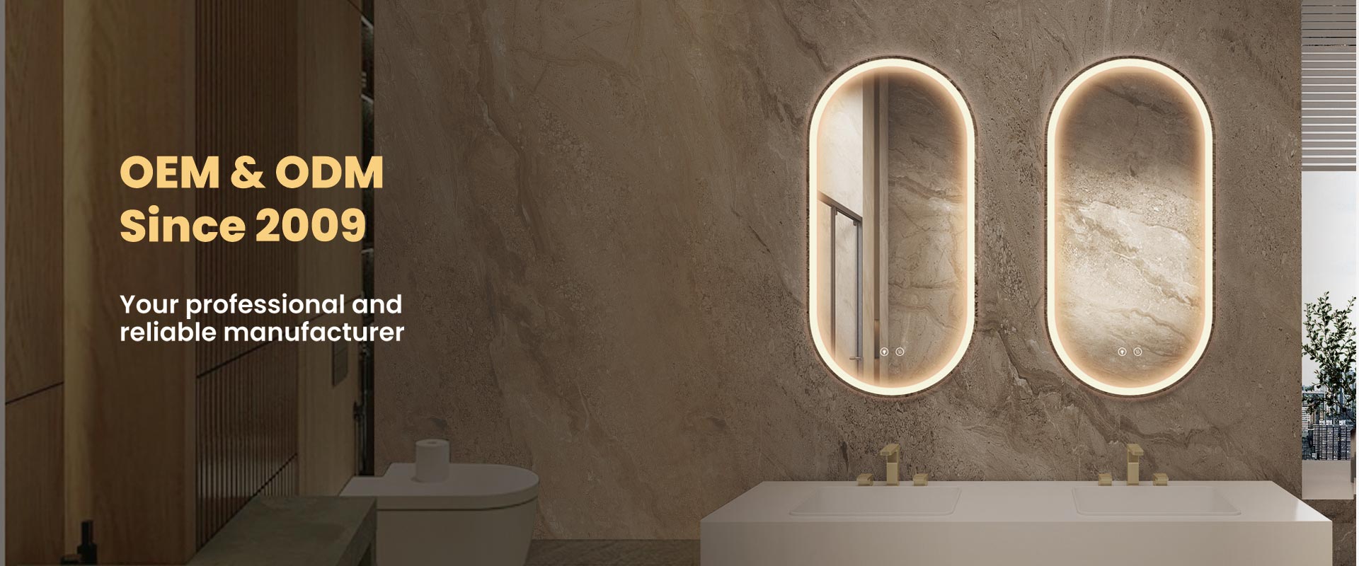 lighted hotel vanity mirror