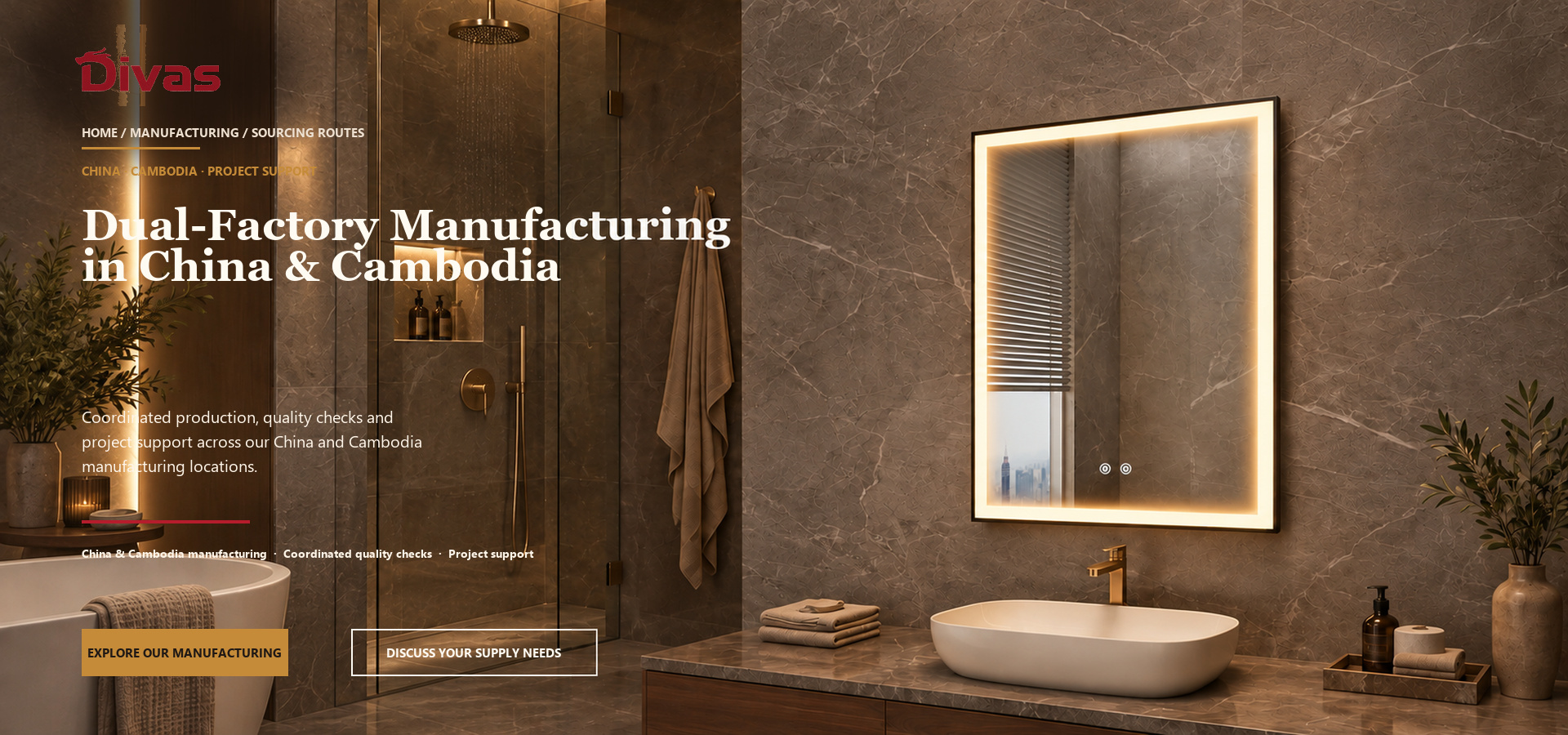 Dual-Factory LED Mirror Manufacturing