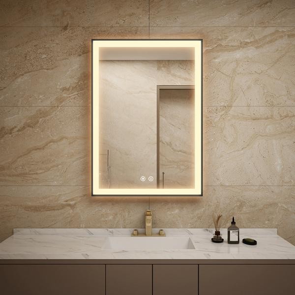 LED Bathroom Mirror with Frame