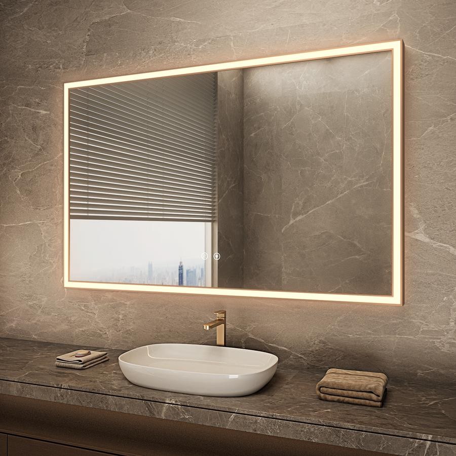 LED Bathroom Mirror with Frame